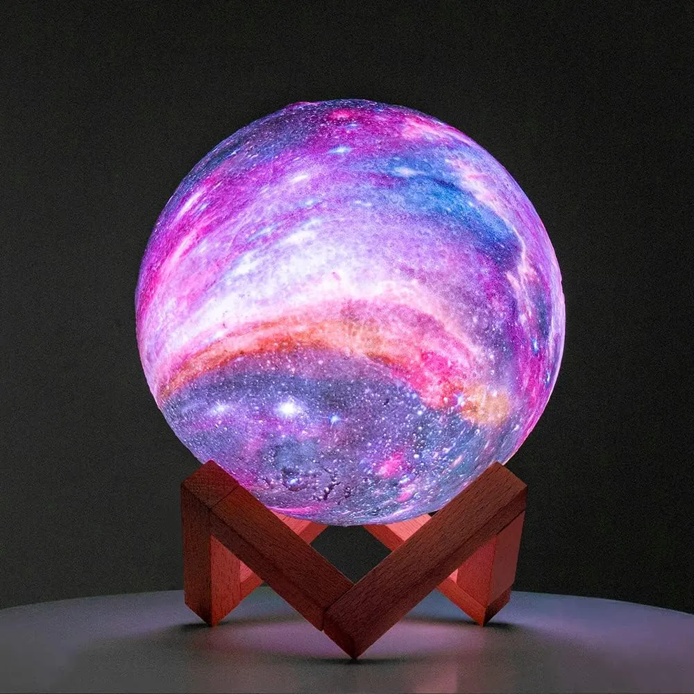 Touch-Control Moon Table Lamp