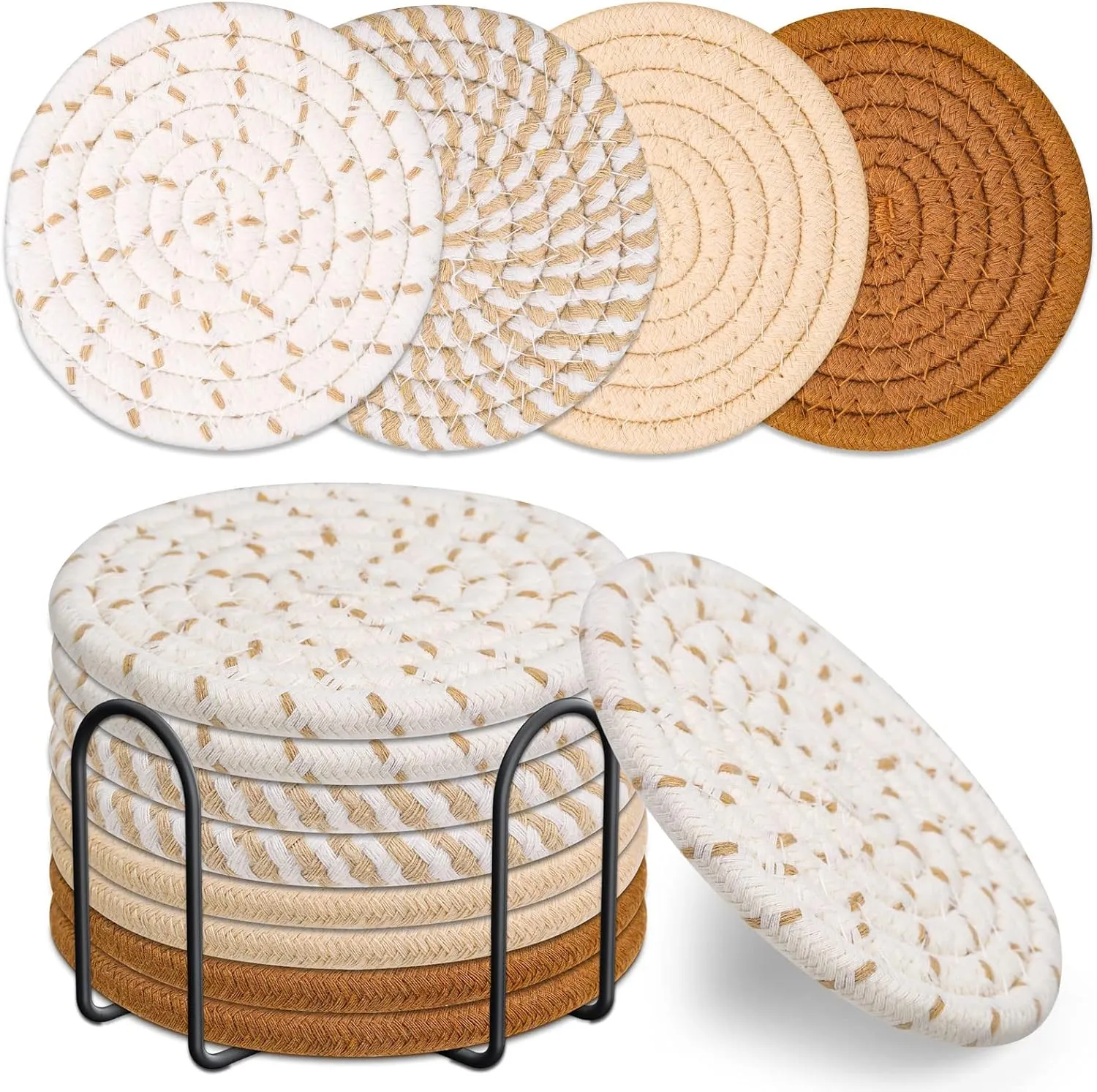 Woven Absorbent Coaster Set