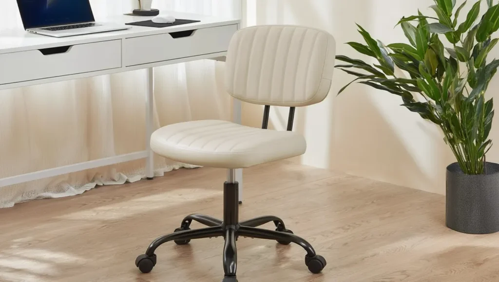 Armless PU Leather chair
