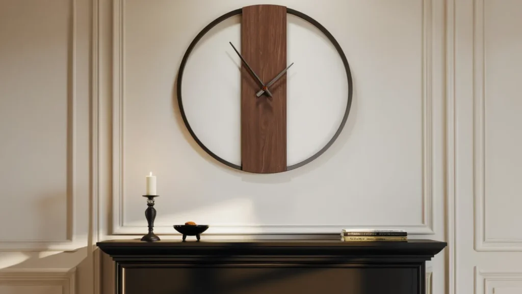 Large Gold Round Decorative Wall Clock