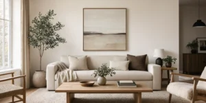how high should you hang wall art