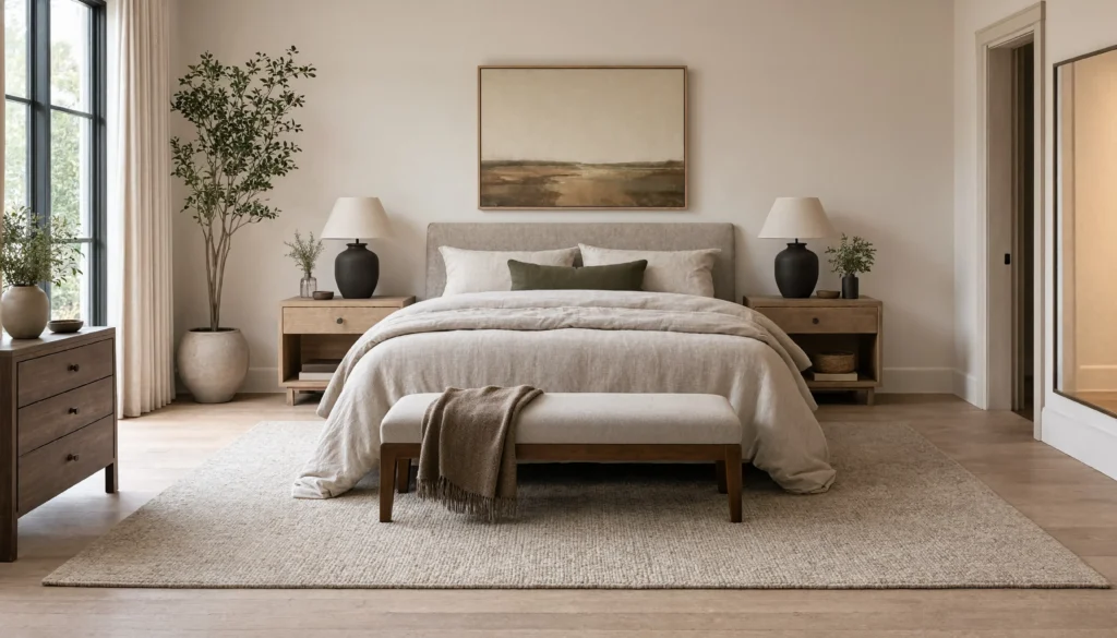Bedroom Rug Layout