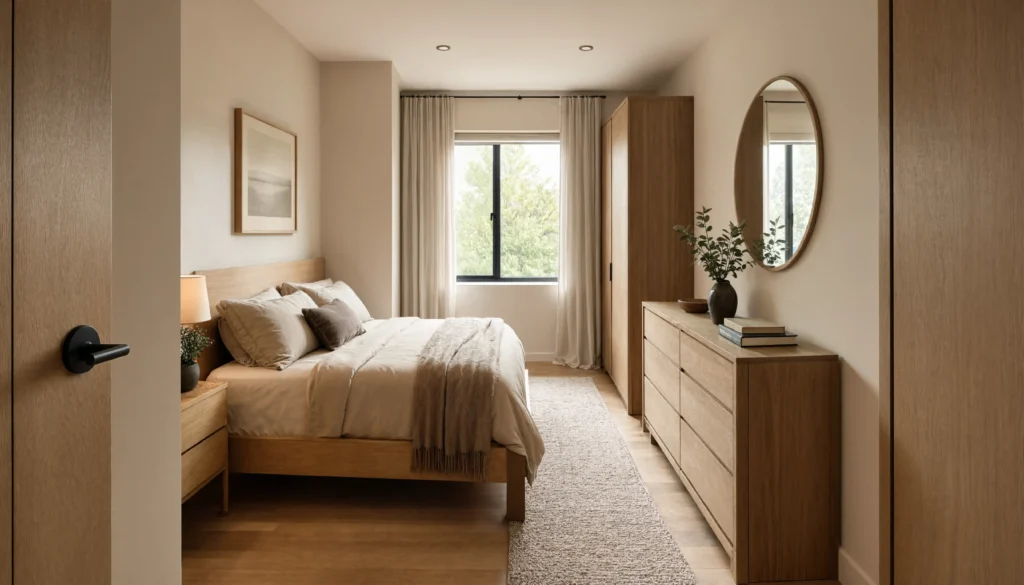 Narrow Bedroom Layout
