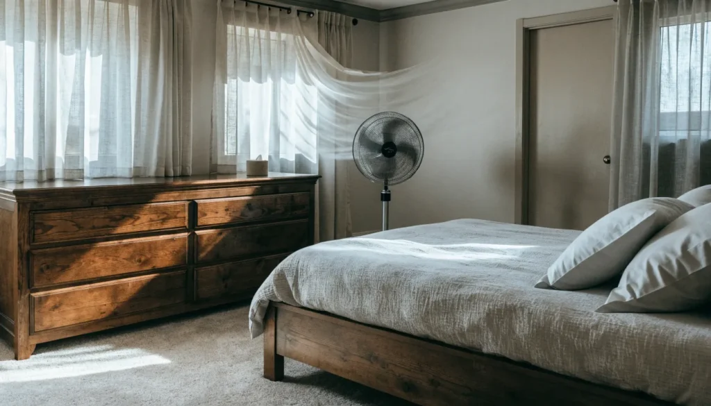 poor-airflow-around-bedroom-bed